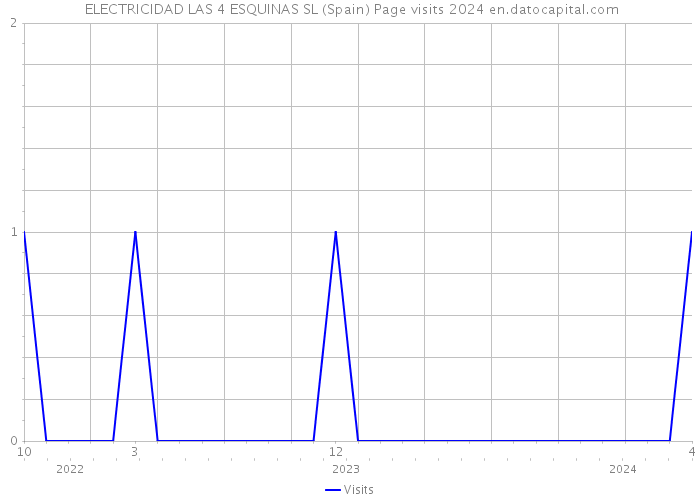  ELECTRICIDAD LAS 4 ESQUINAS SL (Spain) Page visits 2024 