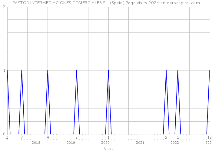 PASTOR INTERMEDIACIONES COMERCIALES SL. (Spain) Page visits 2024 