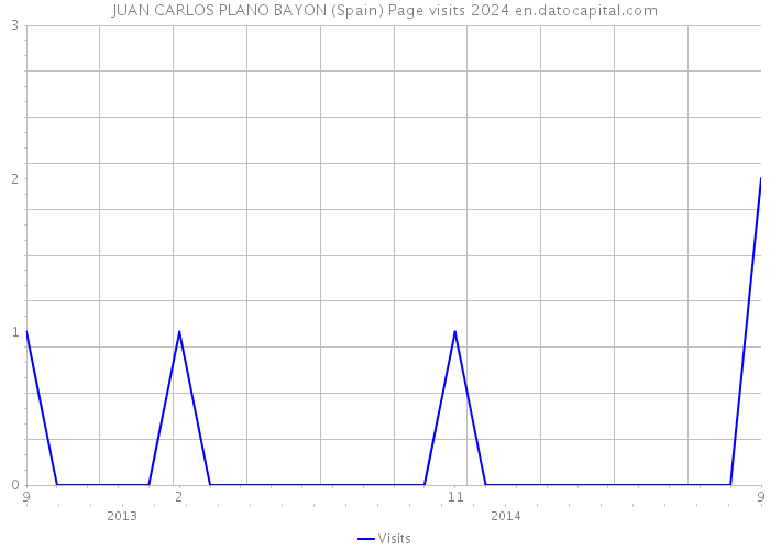 JUAN CARLOS PLANO BAYON (Spain) Page visits 2024 