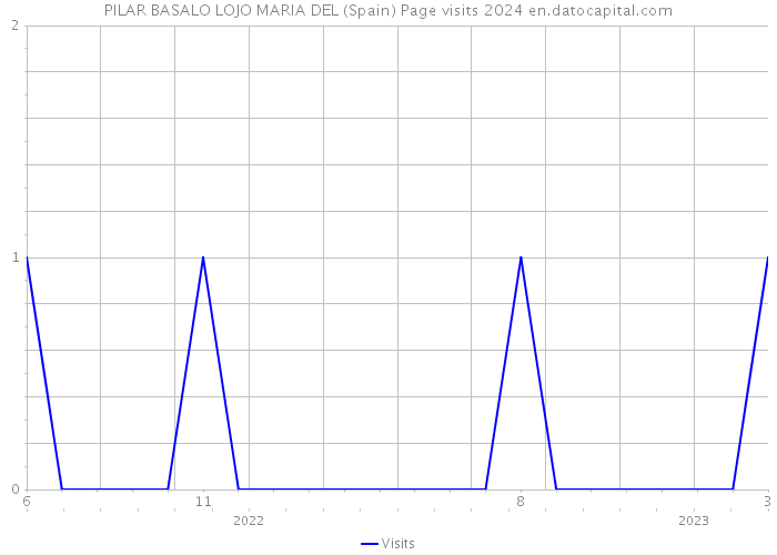 PILAR BASALO LOJO MARIA DEL (Spain) Page visits 2024 