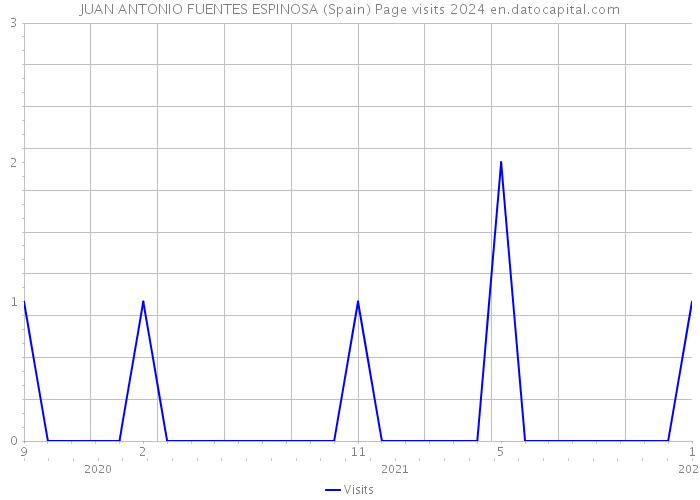 JUAN ANTONIO FUENTES ESPINOSA (Spain) Page visits 2024 