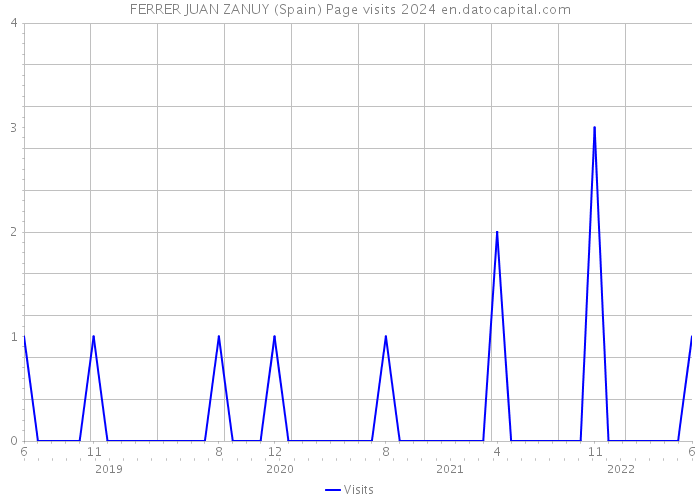 FERRER JUAN ZANUY (Spain) Page visits 2024 