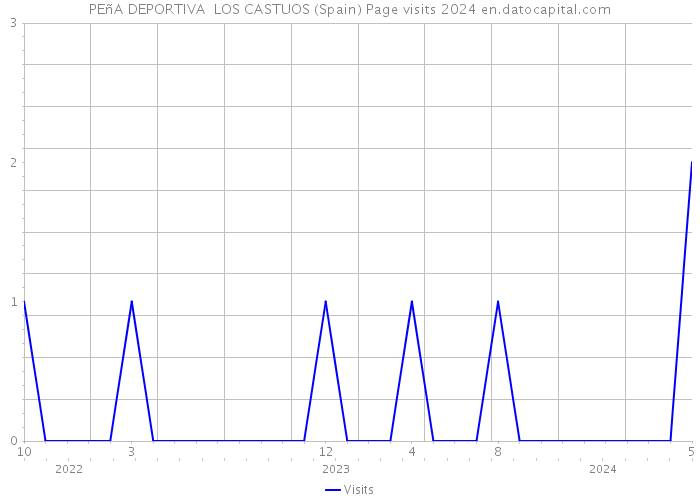 PEñA DEPORTIVA LOS CASTUOS (Spain) Page visits 2024 