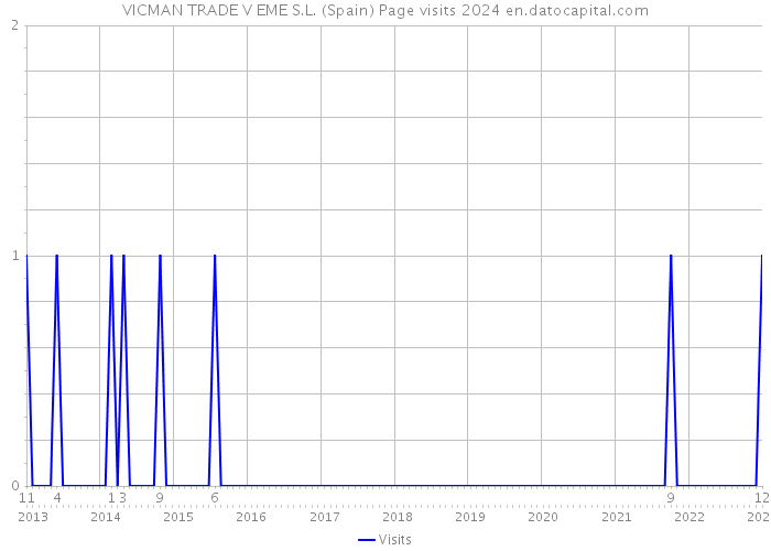 VICMAN TRADE V EME S.L. (Spain) Page visits 2024 