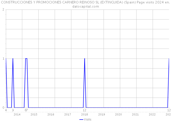 CONSTRUCCIONES Y PROMOCIONES CARNERO REINOSO SL (EXTINGUIDA) (Spain) Page visits 2024 