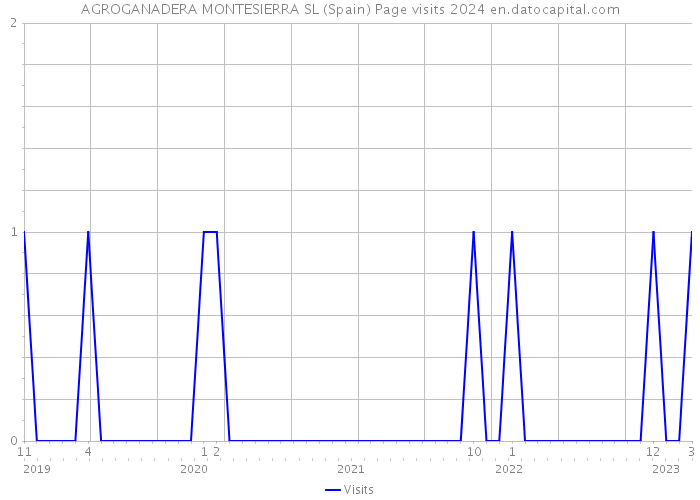 AGROGANADERA MONTESIERRA SL (Spain) Page visits 2024 