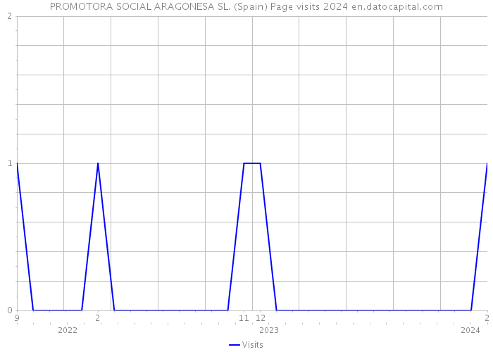 PROMOTORA SOCIAL ARAGONESA SL. (Spain) Page visits 2024 