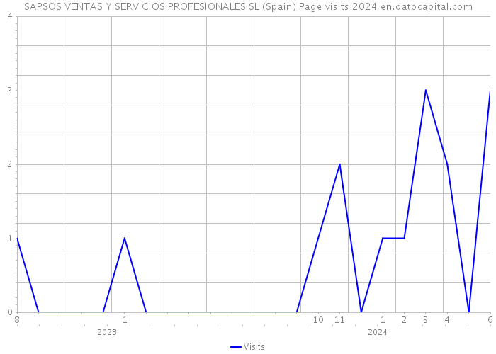 SAPSOS VENTAS Y SERVICIOS PROFESIONALES SL (Spain) Page visits 2024 