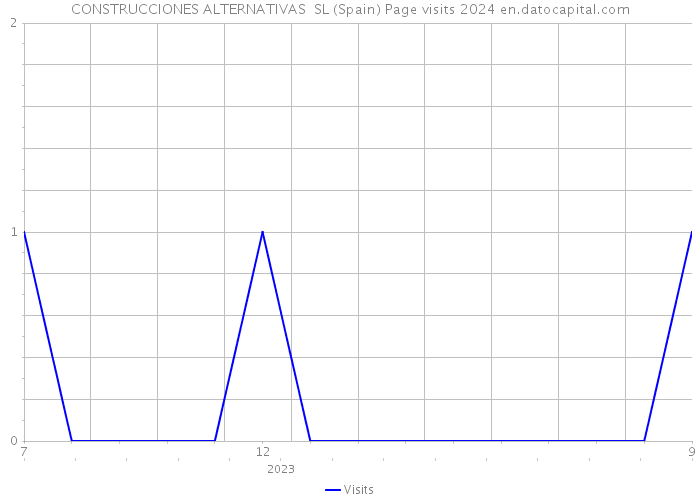 CONSTRUCCIONES ALTERNATIVAS SL (Spain) Page visits 2024 