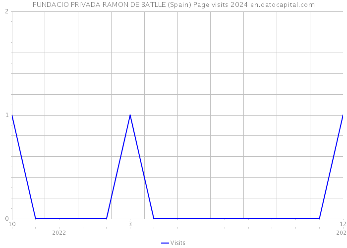 FUNDACIO PRIVADA RAMON DE BATLLE (Spain) Page visits 2024 