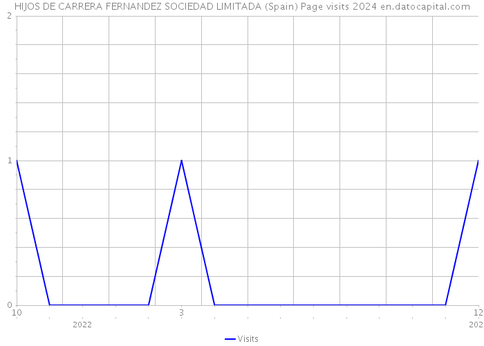 HIJOS DE CARRERA FERNANDEZ SOCIEDAD LIMITADA (Spain) Page visits 2024 