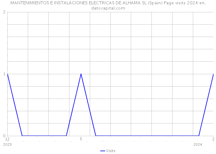 MANTENIMIENTOS E INSTALACIONES ELECTRICAS DE ALHAMA SL (Spain) Page visits 2024 