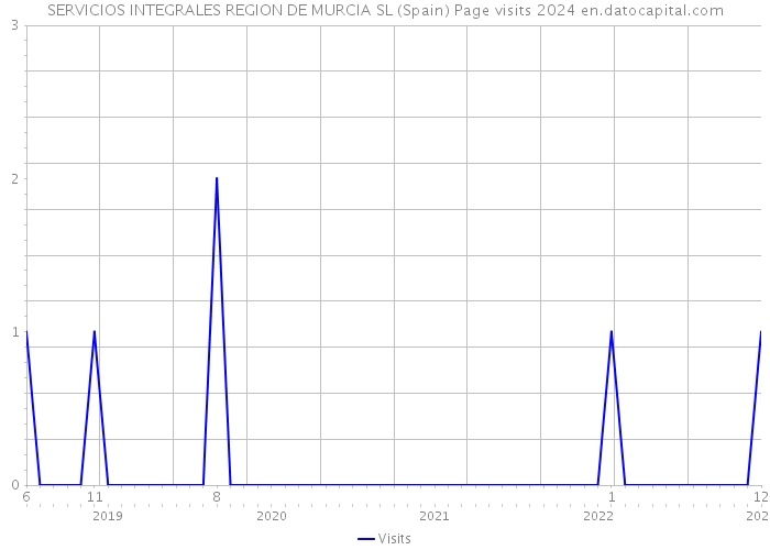 SERVICIOS INTEGRALES REGION DE MURCIA SL (Spain) Page visits 2024 