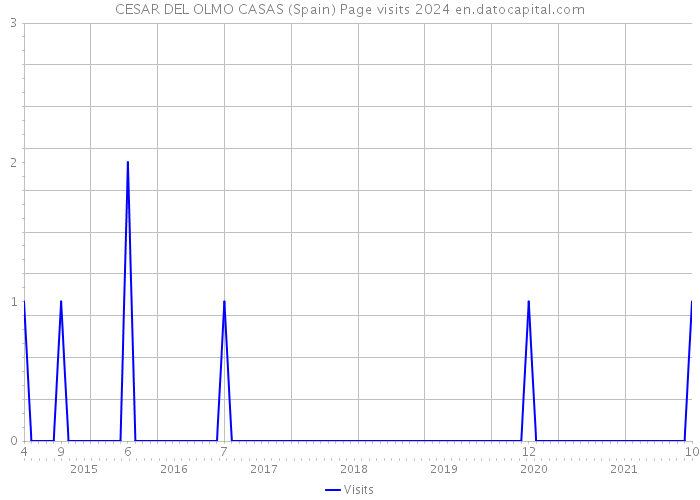 CESAR DEL OLMO CASAS (Spain) Page visits 2024 