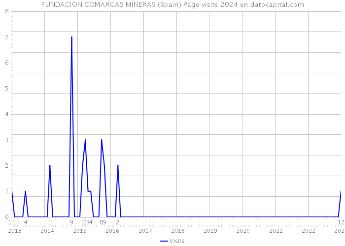 FUNDACION COMARCAS MINERAS (Spain) Page visits 2024 