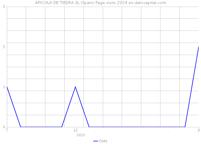 APICOLA DE TIEDRA SL (Spain) Page visits 2024 