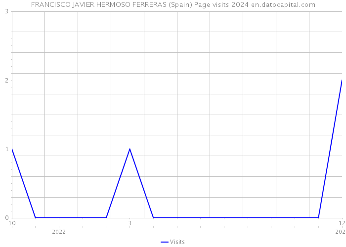FRANCISCO JAVIER HERMOSO FERRERAS (Spain) Page visits 2024 