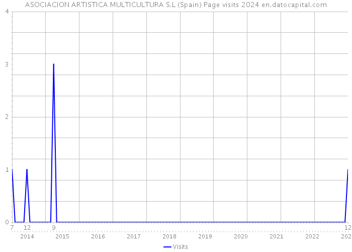 ASOCIACION ARTISTICA MULTICULTURA S.L (Spain) Page visits 2024 