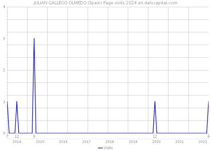 JULIAN GALLEGO OLMEDO (Spain) Page visits 2024 