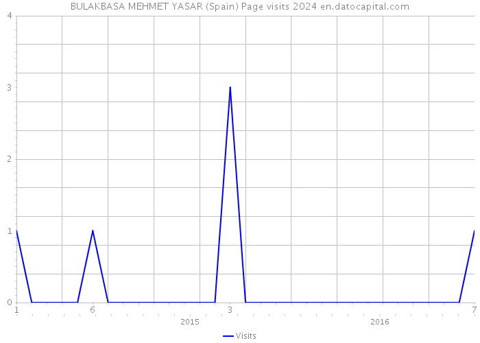 BULAKBASA MEHMET YASAR (Spain) Page visits 2024 
