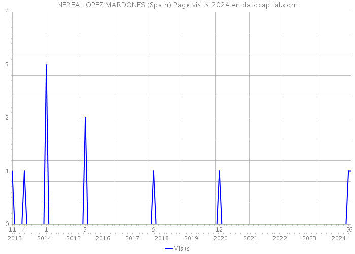 NEREA LOPEZ MARDONES (Spain) Page visits 2024 