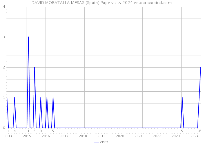 DAVID MORATALLA MESAS (Spain) Page visits 2024 