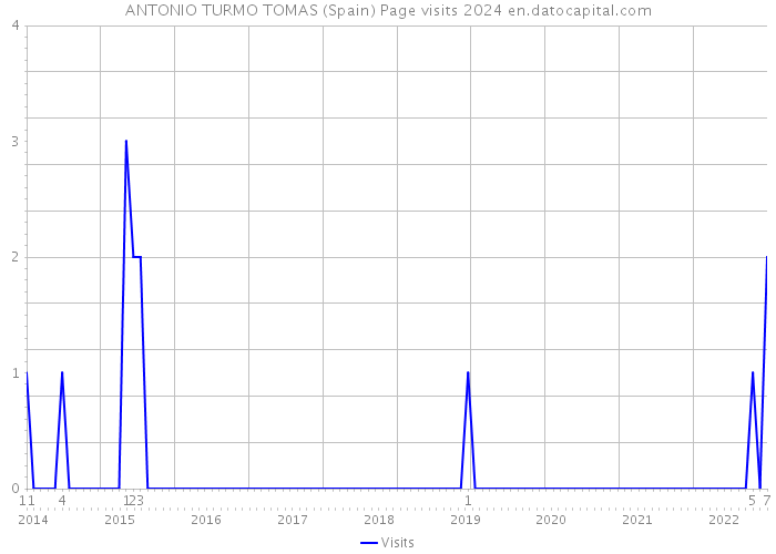 ANTONIO TURMO TOMAS (Spain) Page visits 2024 
