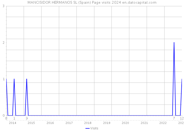 MANCISIDOR HERMANOS SL (Spain) Page visits 2024 