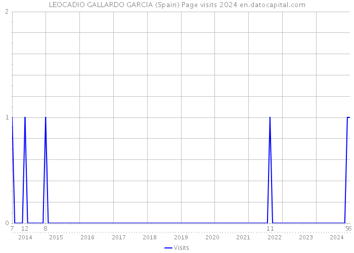 LEOCADIO GALLARDO GARCIA (Spain) Page visits 2024 