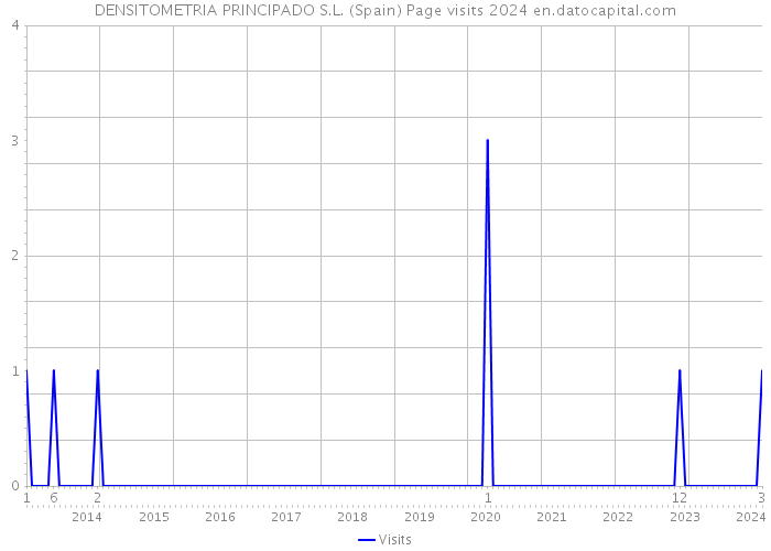 DENSITOMETRIA PRINCIPADO S.L. (Spain) Page visits 2024 