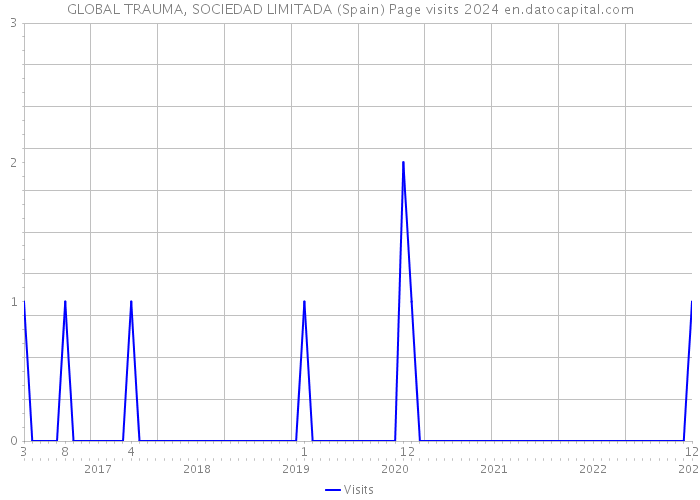 GLOBAL TRAUMA, SOCIEDAD LIMITADA (Spain) Page visits 2024 