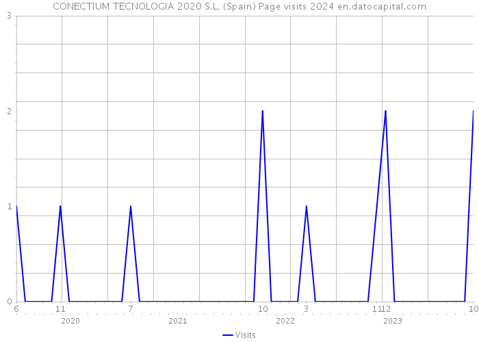CONECTIUM TECNOLOGIA 2020 S.L. (Spain) Page visits 2024 