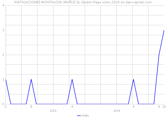 INSTALACIONES MONTALOOK MUÑOZ SL (Spain) Page visits 2024 