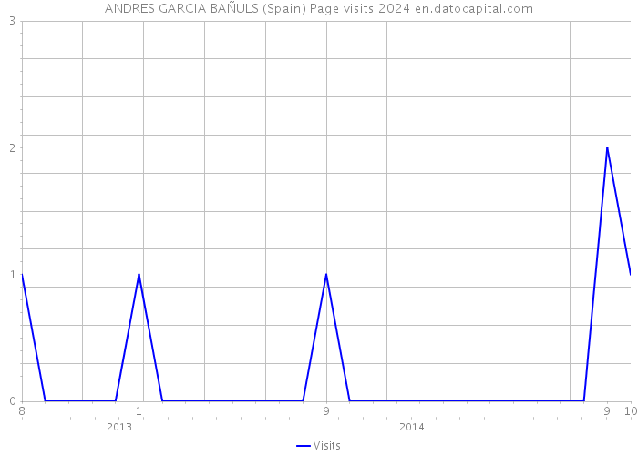 ANDRES GARCIA BAÑULS (Spain) Page visits 2024 