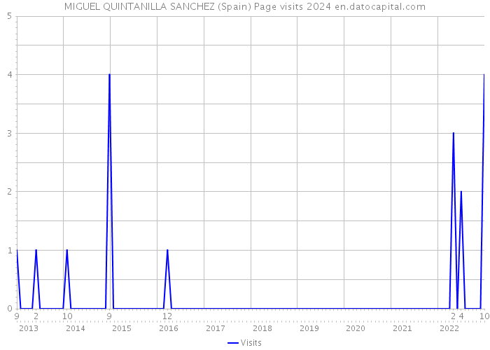 MIGUEL QUINTANILLA SANCHEZ (Spain) Page visits 2024 