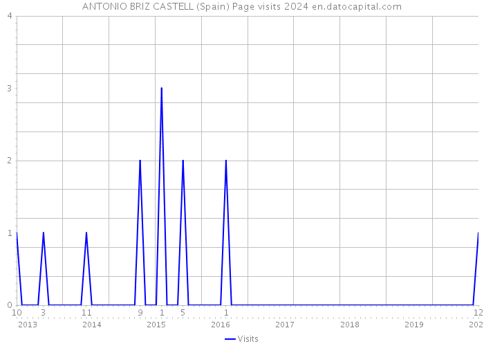 ANTONIO BRIZ CASTELL (Spain) Page visits 2024 