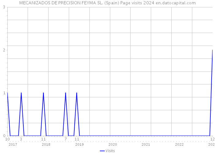 MECANIZADOS DE PRECISION FEYMA SL. (Spain) Page visits 2024 