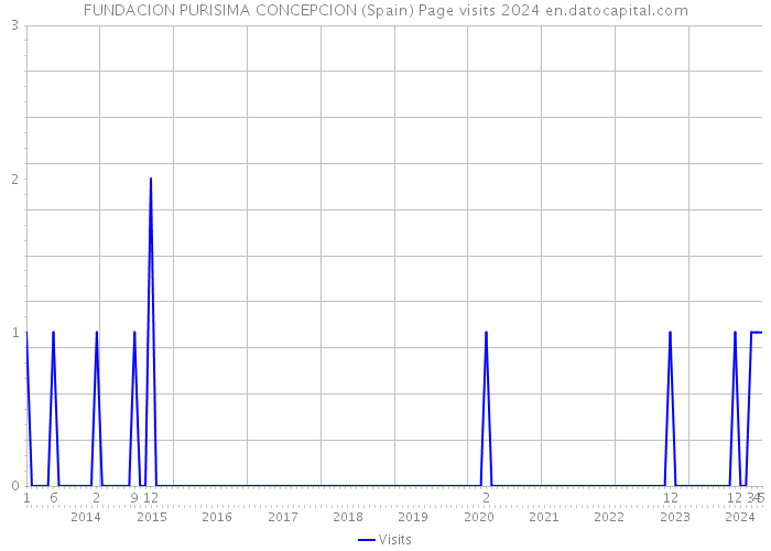 FUNDACION PURISIMA CONCEPCION (Spain) Page visits 2024 