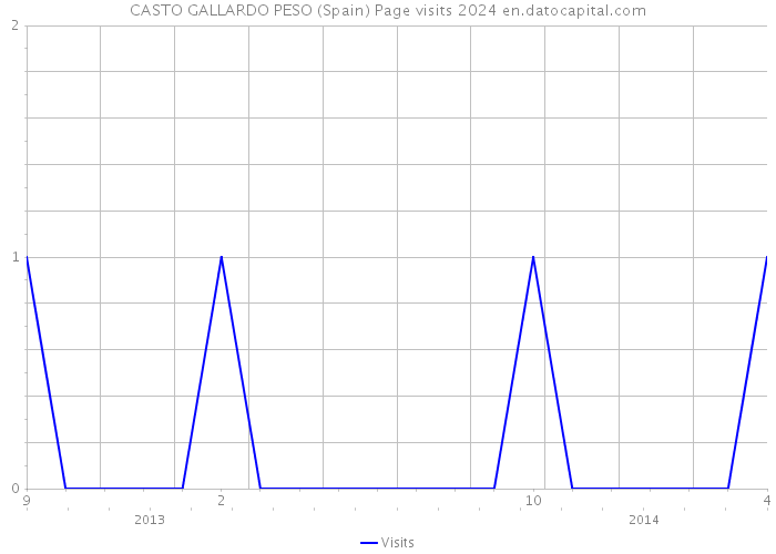 CASTO GALLARDO PESO (Spain) Page visits 2024 