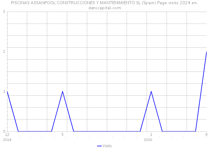 PISCINAS ASSANPOOL CONSTRUCCIONES Y MANTENIMIENTO SL (Spain) Page visits 2024 