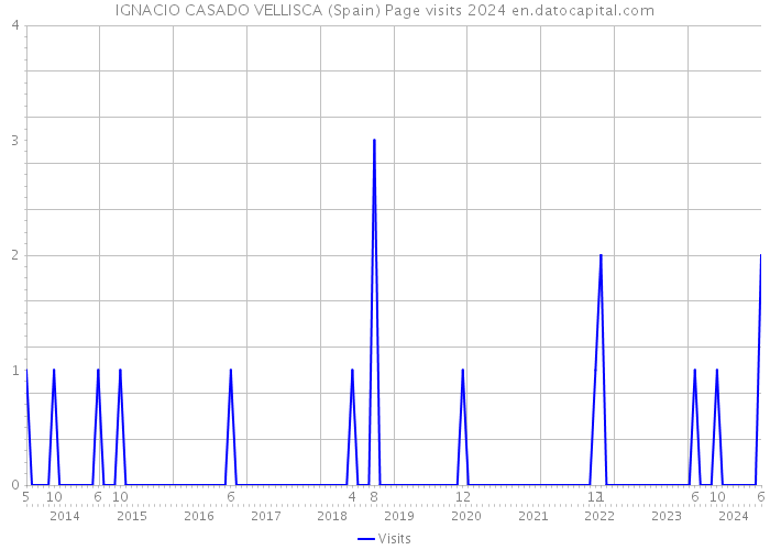 IGNACIO CASADO VELLISCA (Spain) Page visits 2024 