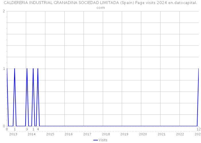 CALDERERIA INDUSTRIAL GRANADINA SOCIEDAD LIMITADA (Spain) Page visits 2024 