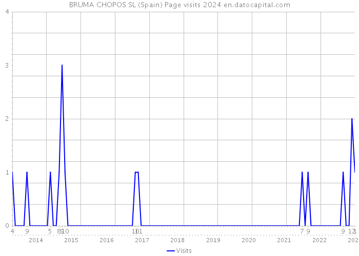 BRUMA CHOPOS SL (Spain) Page visits 2024 