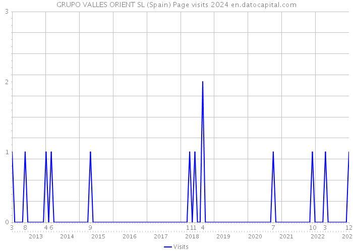 GRUPO VALLES ORIENT SL (Spain) Page visits 2024 