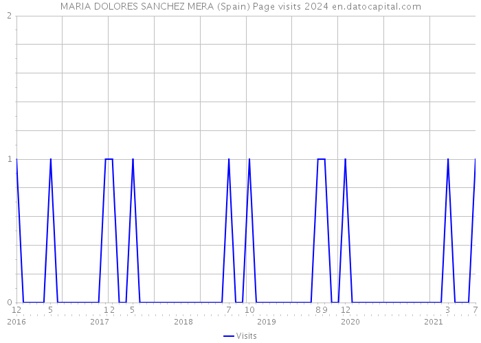 MARIA DOLORES SANCHEZ MERA (Spain) Page visits 2024 