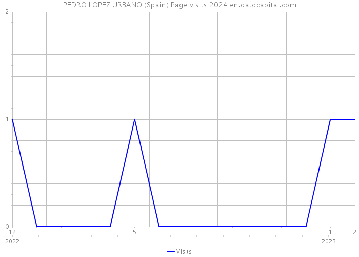 PEDRO LOPEZ URBANO (Spain) Page visits 2024 