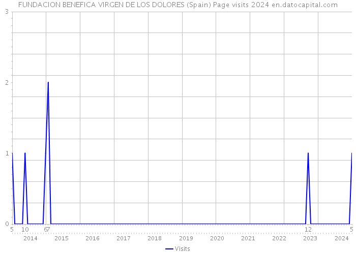 FUNDACION BENEFICA VIRGEN DE LOS DOLORES (Spain) Page visits 2024 