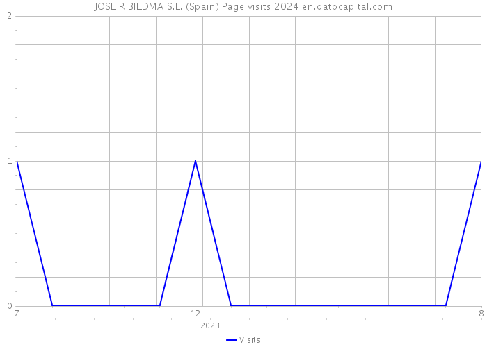 JOSE R BIEDMA S.L. (Spain) Page visits 2024 
