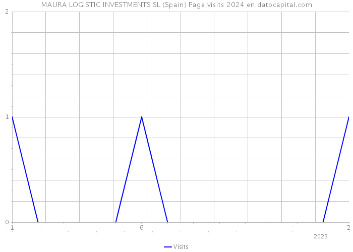 MAURA LOGISTIC INVESTMENTS SL (Spain) Page visits 2024 