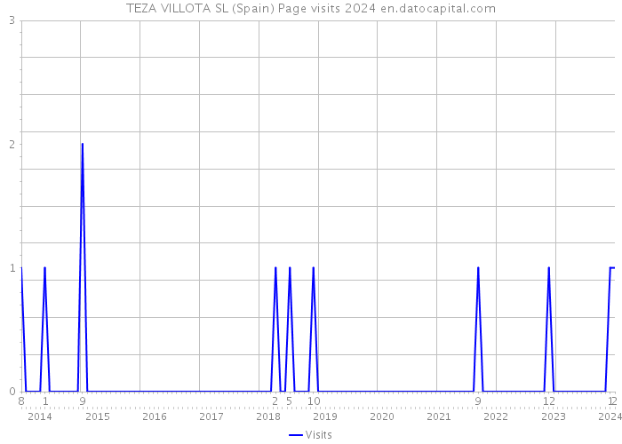 TEZA VILLOTA SL (Spain) Page visits 2024 
